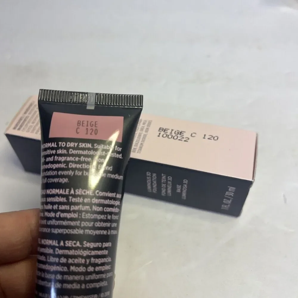 New In Box Mary Kay Timewise Luminous 3D Foundation Beige C 120 Full Size 100022